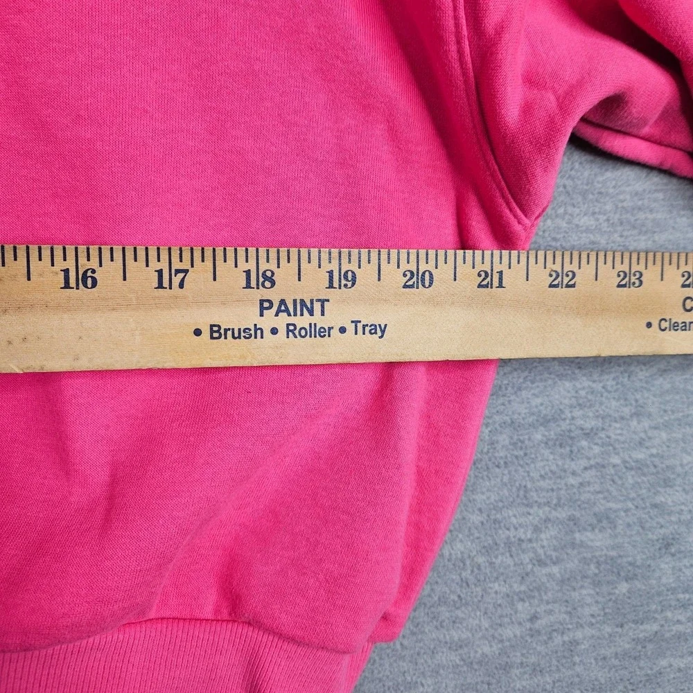 Beyond Yoga Womens Sweatshirt S Pink Cropped Fleece Pullover Lounge Athleisure